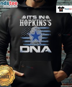 Nice Hopkins Dallas Cowboys 'It's In Our DNA' Flag Hoodie showcasing team spirit and style for fans.