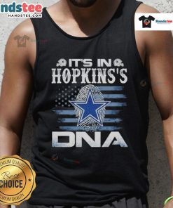 Nice Hopkins Dallas Cowboys It's In DNA Us flag tank top featuring bold team colors and patriotic design.