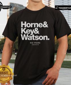 Nice Horne And Key And Watson T-Shirt featuring colorful graphics and a stylish design for fans of the series.