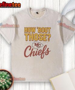Alt Text: Kansas City Chiefs washed t-shirt featuring bold team logo and vibrant colors, perfect for fans and game day wear.