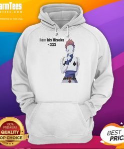 Alt Text: Nice I Am His Hisoka Hoodie featuring a vibrant design inspired by the popular anime character Hisoka.