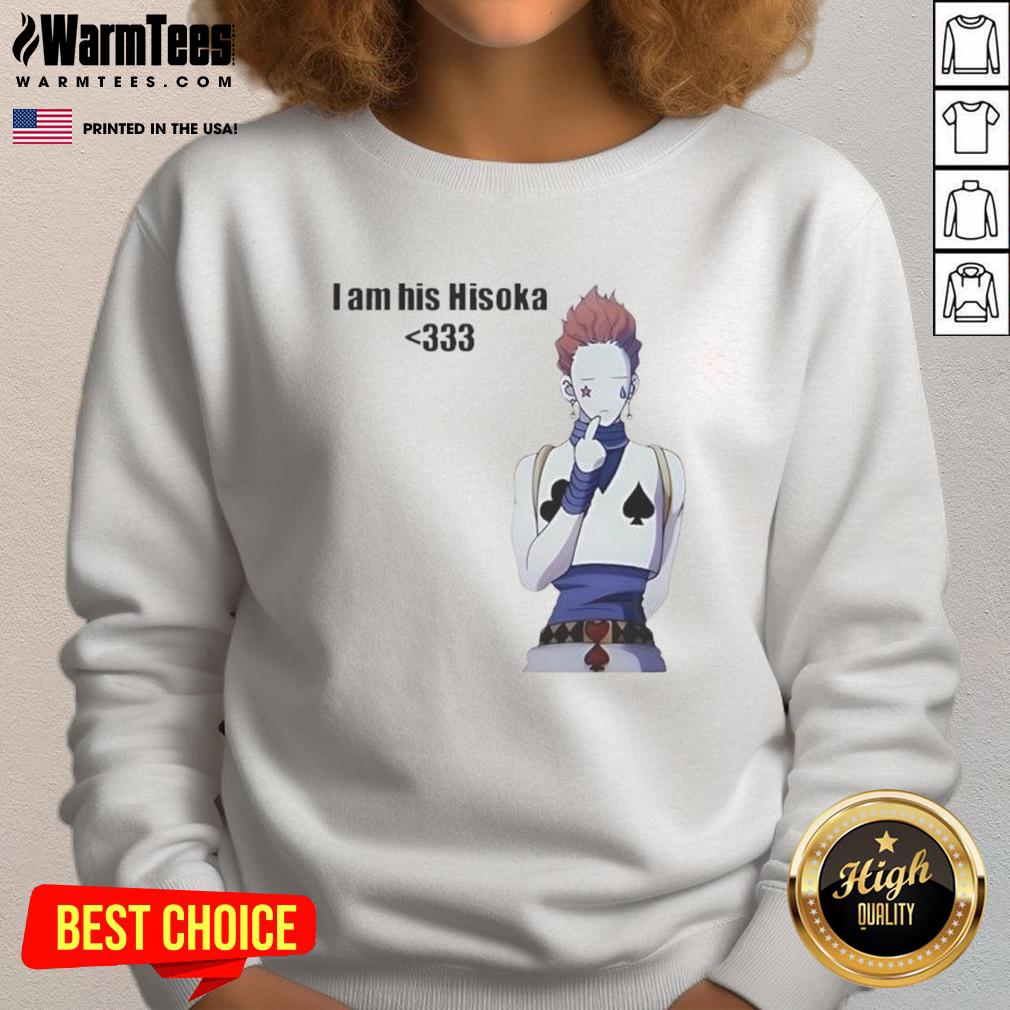 Nice I Am His Hisoka Sweatshirt Nice I Am His Hisoka sweatshirt featuring bold graphics, perfect for anime fans and stylish casual wear.