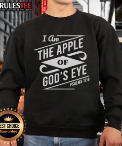 Stylish 'Nice I Am The Apple Of God's Eye' sweatshirt in vibrant colors, perfect for casual wear and expressing individuality.