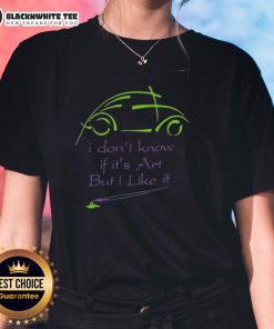 Stylish ladies tee featuring the phrase 'Nice, I Don't Know If It's Art, But This Tee Is A Masterpiece' in vibrant colors.