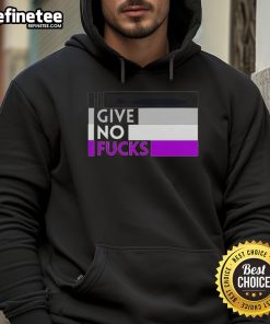 Black Nice-I-Give-No-Fcks-Hoodie featuring bold graphic text, perfect for casual streetwear style and expressing confidence.