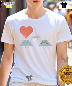Nice I Lava You Mountain Love T-Shirt featuring a playful design with mountains and hearts, perfect for nature lovers.