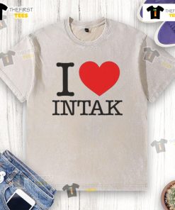 Nice I Love Intak washed t-shirt in soft fabric, perfect for casual wear and everyday comfort.