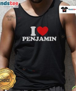 Stylish Nice I Love Benjamin tank top featuring bold graphics and a trendy design for casual summer wear.