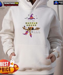 Nice I'm The Waffle House Witch Halloween Hoodie featuring a whimsical witch design perfect for festive fall celebrations.
