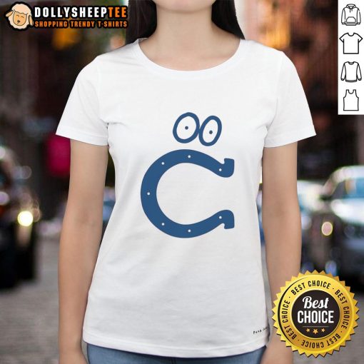 Stylish Indianapolis Colts logo ladies tee in blue, perfect for fans showcasing team pride and fashion.