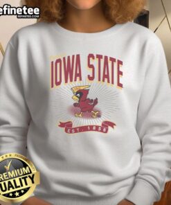Vintage Iowa State Cyclones Prime Play sweatshirt in maroon, perfect for fans and cozy game day attire.
