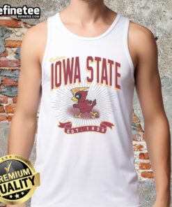 Alt Text: Vintage Iowa State Cyclones Prime Play tank top featuring classic logo design, perfect for fans and collectors.