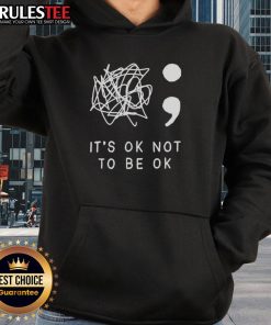 Nice It's Okay To Not Be Okay hoodie in soft fabric, perfect for cozy casual wear and spreading mental health awareness.
