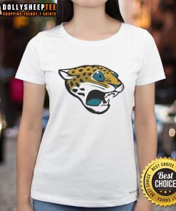 Stylish Jacksonville Jaguars logo ladies tee, perfect for fans showcasing team spirit and comfort.