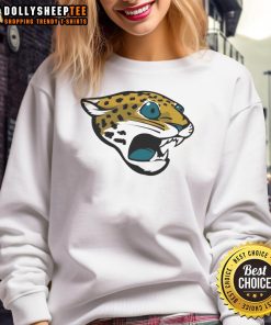 Stylish Jacksonville Jaguars logo sweatshirt in vibrant colors, perfect for fans showcasing team spirit and comfort.