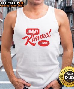 Alt Text: Nice Jimmy Kimmel Live Comedy Classic logo tank top featuring vibrant colors and iconic design for fans.