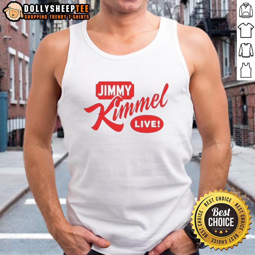 Nice Jimmy Kimmel Live Comedy Classic Logo Tank Top Alt Text: Nice Jimmy Kimmel Live Comedy Classic logo tank top featuring vibrant colors and iconic design for fans.