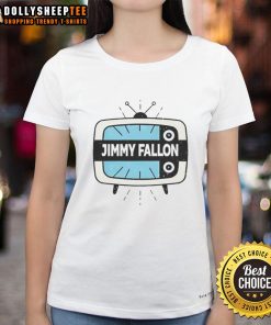Classic Ladies Tee featuring Nice Jimmy Kimmel design, perfect for fans of late-night television shows and comedy.