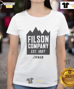 Alt Text: Stylish Junya Watanabe Man x Filson Company Est 1897 Ladies Tee, showcasing unique design and quality craftsmanship.
