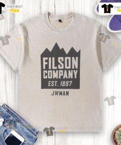 Nice Junya Watanabe Man x Filson Company Est 1897 washed t-shirt in a stylish, casual design with a relaxed fit.