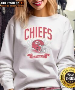 Comfortable Nice Kansas City Chiefs Prime Play Sweatshirt in red, featuring team logo, perfect for game day or casual wear.