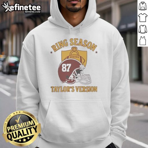 Stylish Kansas City Chiefs hoodie featuring Travis' Season Taylor's version, perfect for fans and game day.