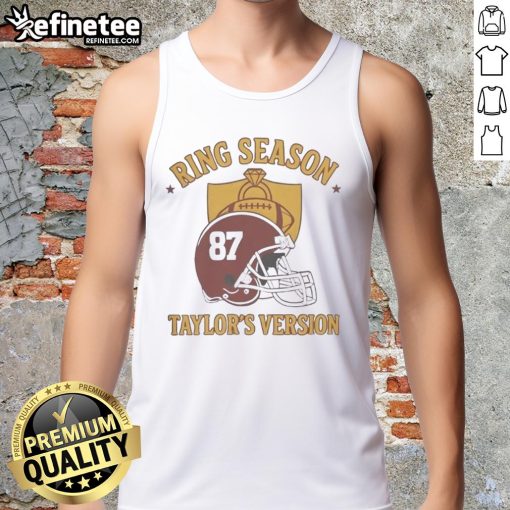 Stylish Kansas City Chiefs ring season Travis tank top, featuring team colors and logo, perfect for fans.