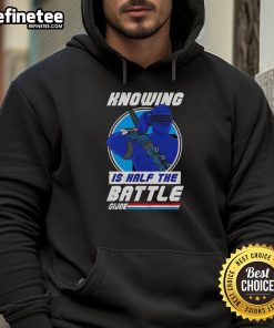 GI Joe hoodie featuring 'Knowing is Half the Battle' design, perfect for fans and collectors of retro pop culture apparel.