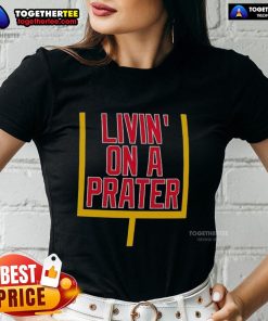 Alt Text: Nice Livin' on a Prater Buffalo Bills ladies tee featuring a stylish design for female fans of the Buffalo Bills.