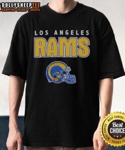 Alt Text: Retro Los Angeles Rams throwback t-shirt featuring classic logo, perfect for fans and collectors of vintage NFL apparel.