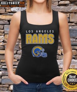 Nice Los Angeles Rams throwback tank top featuring vintage logo and vibrant colors for stylish sportswear.