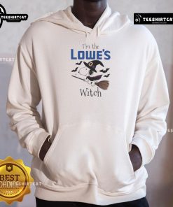 Alt Text: Nice Lowes x Snoopy I'm The Witch Halloween Hoodie featuring vibrant graphics and cozy design for festive celebrations.