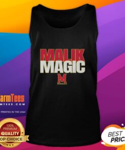 Malik Washington wearing a Maryland Terrapins football tank top, showcasing team spirit and style.