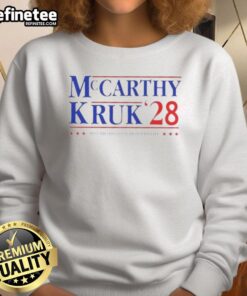 Nice McCarthy and Kruk sweatshirt featuring the best broadcast team in baseball design, perfect for fans and casual wear.