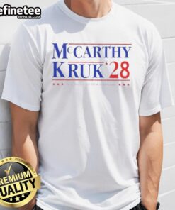 Nice Mccarthy and Kruk 28 Best Broadcast Team in Baseball T-Shirt featuring a stylish design for fans.