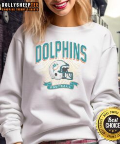 Cozy Nice Miami Dolphins Prime Play Sweatshirt showcasing team colors and logo, perfect for fans on game day.