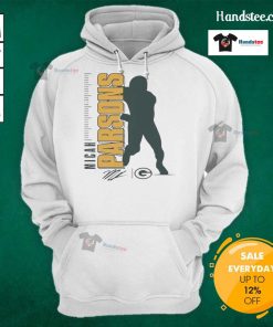 Micah Parsons hoodie featuring Green Bay Packers yards design, perfect for fans and stylish sports apparel enthusiasts.