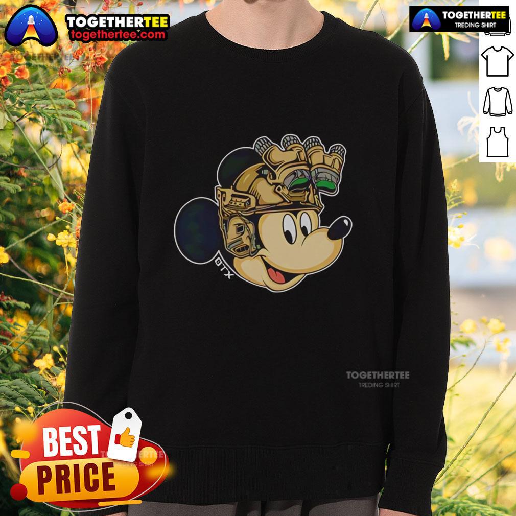 Nice Mickey Mouse Military Helmet Night Vision Goggles Sweatshirt Nice Mickey Mouse military helmet sweatshirt with night vision goggles design, perfect for fans of unique apparel.