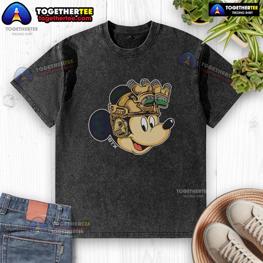 Nice Mickey Mouse Military Helmet Night Vision Goggles Washed T Shirt Alt Text: Nice Mickey Mouse military helmet with night vision goggles on a washed t-shirt, perfect for Disney fans and collectors.