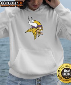 Stylish Nice Minnesota Vikings Logo Hoodie featuring the iconic team logo, perfect for fans and casual wear.