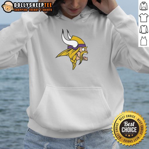Stylish Nice Minnesota Vikings Logo Hoodie featuring the iconic team logo, perfect for fans and casual wear.