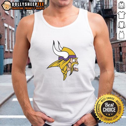 Stylish Nice Minnesota Vikings logo tank top featuring vibrant team colors and a bold design, perfect for fans.