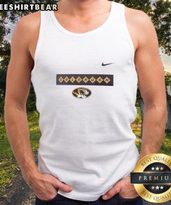 Gold Rush Diamonds tank top featuring Nice Missouri Tigers logo for stylish game day wear.