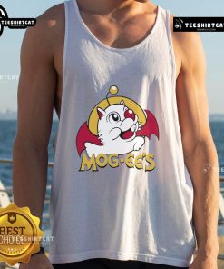 Funny Nice Mog Ees X Buc Ees logo parody tank top design, perfect for casual wear and unique fashion statements.