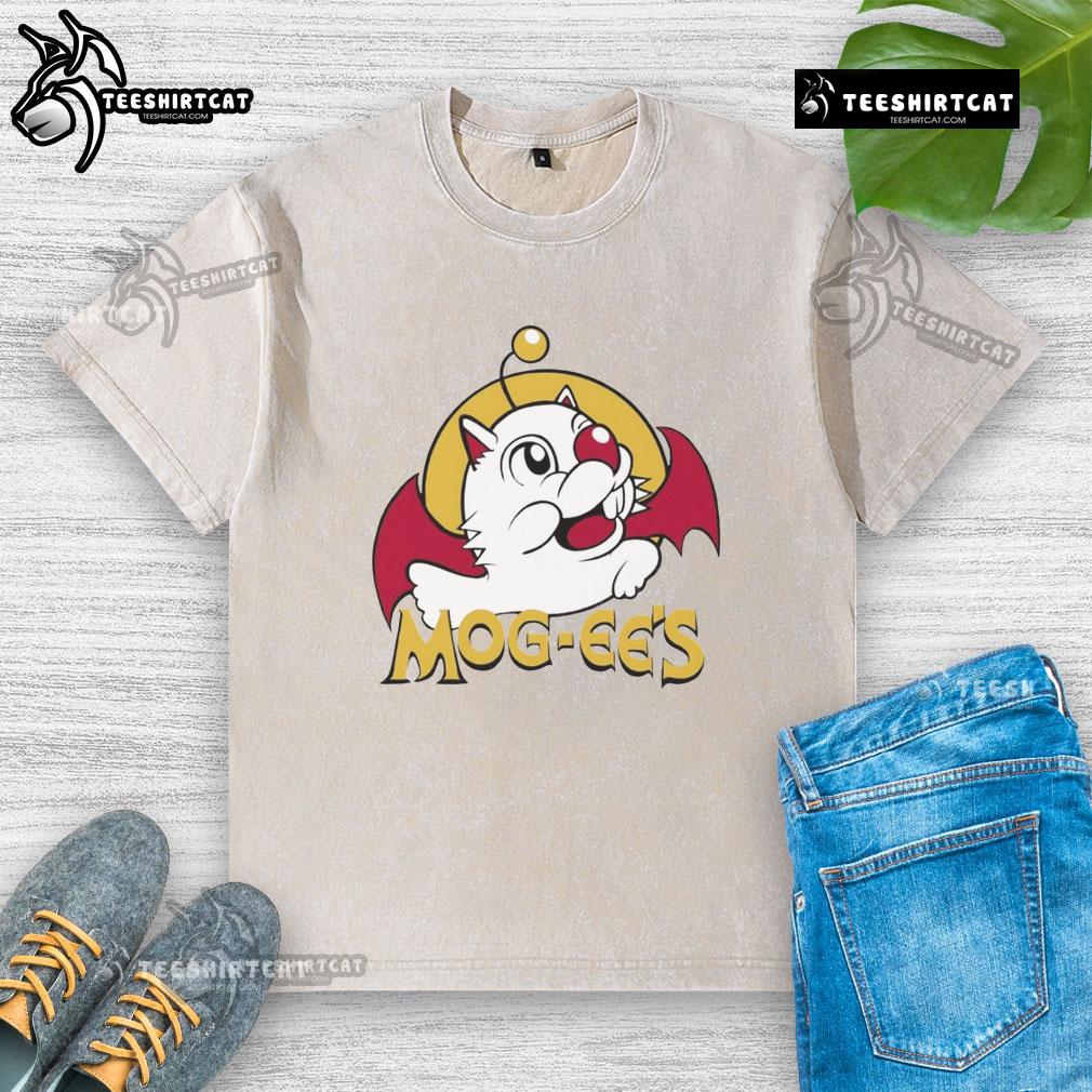 Nice Mog Ee'S X Buc Ee'S Logo Parody Washed T Shirt Nice Mog Ees X Buc Ees logo parody on a washed T-shirt, featuring a playful design perfect for casual wear.