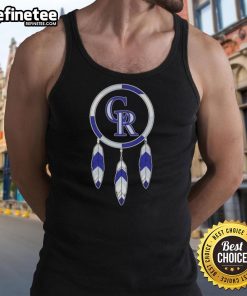 Native American Indians X Colorado Rockies baseball tank top featuring vibrant graphics and a comfortable fit.