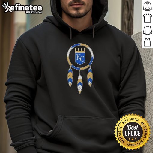 Nice Native American Indians X Kansas City Royals baseball hoodie featuring vibrant design and team colors.