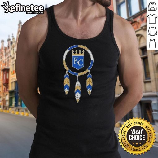 Nice Native American Indians Kansas City Royals baseball tank top featuring vibrant colors and unique design.
