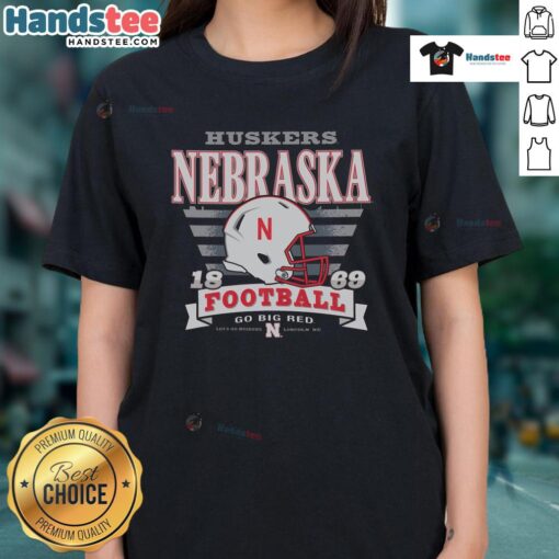 Nice Nebraska Cornhuskers Stripe Splash Ladies Tee in vibrant colors, perfect for game day and showing team spirit.
