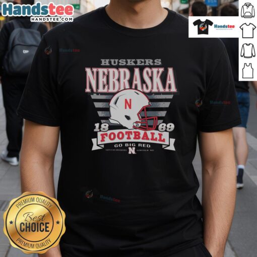 Nice Nebraska Cornhuskers Stripe Splash T-Shirt featuring bold stripes and vibrant team colors for fans.